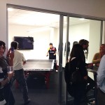 Newport Beach table tennis player in Corporate Office Party
