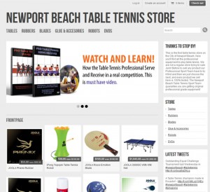 Ping Pong Equipment Newport Beach