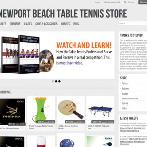 Ping Pong Equipment Newport Beach
