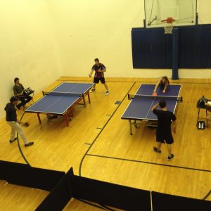 Newport Beach Table Tennis Players in action