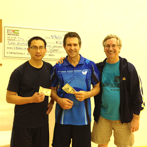 Kuei Chen, Tony Kovacs and Tim Stephens after playing the Equal Challenge Tournament in Newport Beach