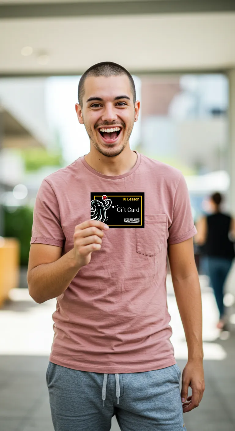 Winner of a Ping Pong Gift Card in Newport Beach